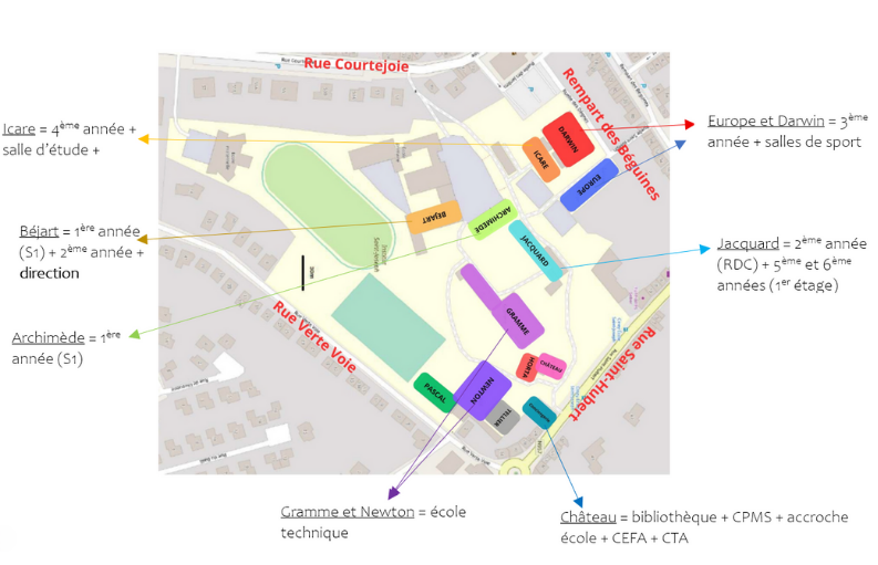 plan du campus